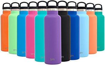 Simple Modern 20oz Vacuum Insulated Stainless Steel Water Bottle - Ascent Narrow Mouth Thermos Travel Mug - Double Walled Flask - Powder Coated Hydro Canteen