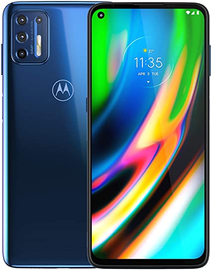 Motorola Moto G9 Plus | Unlocked | International GSM only | 4/128GB | 64MP Camera | 2019 | Blue Indigo, 169.98 x 78.1 x 9.69mm