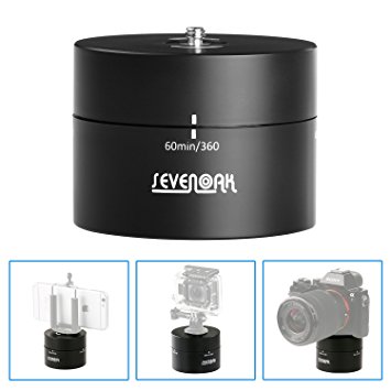 Sevenoak SK-EBH60 Mechanical Panoramic 360 degree Time Lapse Panning Head Camera Mount for GoPro Action iPhone 7 7 plus 6 6s SmartPhones DSLR Cameras