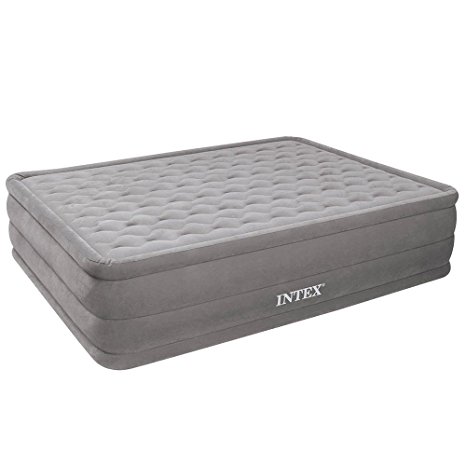 Intex Ultra Plush Queen Size Airbed with Built in Electric Pump (66958)