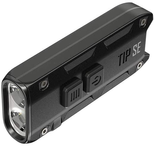 NITECORE TIP SE Dual-Core Metallic Keychain Light - 700 Lumen - BLACK