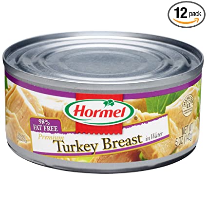 HORMEL Premium Turkey Breast in Water, 5 Ounce (Pack of 12)