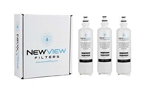 LT700P Replacement Water Filter for LG Refrigerators and Kenmore 46-9690 by NewView8482 Home Kitchen Purifier and Filtration System - Three Pack