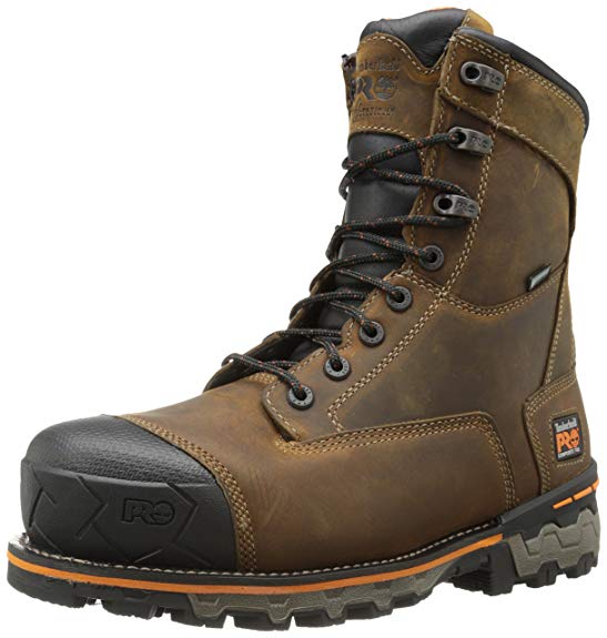 Timberland PRO Men's 8 Inch Boondock Composite-Toe Waterproof Work and Hunt Boot