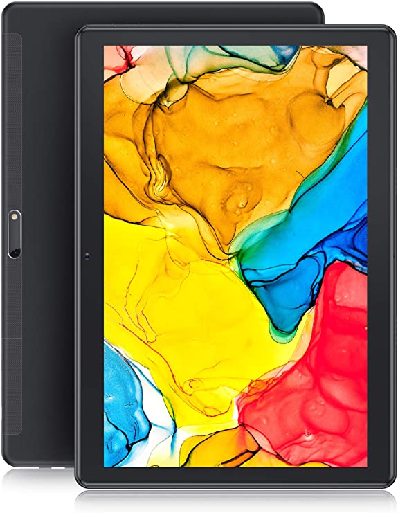 Dragon Touch MAX10 Plus Tablet, Quantum-Dot Display, Octa-Core Processor, 3GB RAM 32GB Storage, Android 10 Tablet, 10.1 inch 1920x1200 FHD Screen, GPS, 5G WiFi, Metal Body Black