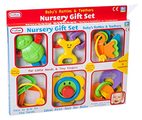 Fun Time Baby's Rattles & Teethers Nursery Gift Set