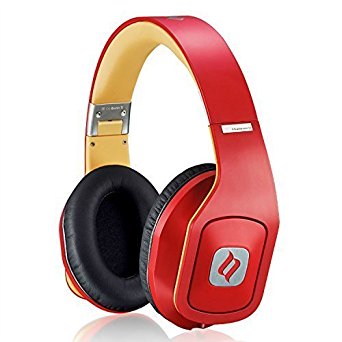 Noontec Corded Headphones (Red)