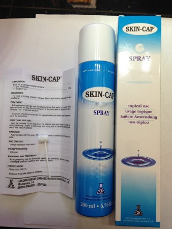 Skin Cap Spray 200ml for Eczema, Psoriasis, Dermatitis, Seborrhea, Ringworm, and Dry Skin