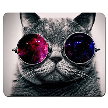 Thick 4mm Gaming Mouse Pad - Personality Mouse Pads with Design - Non Slip Rubber Mouse Mat (Cat)