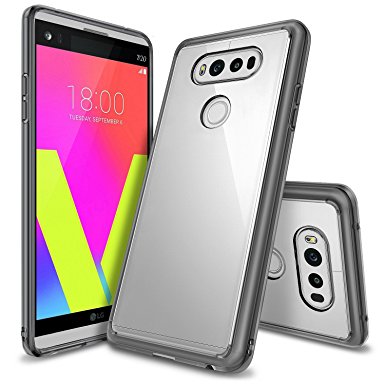 LG V20 Case, Ringke [Fusion] Clear PC Back TPU Bumper [Drop Protection/Shock Absorption Technology] Raised Bezels Protective Cover for LG V20 2016 - Smoke Black