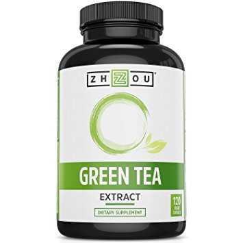 Green Tea Extract Supplement for Weight Loss - Boost Metabolism and Promote a Healthy Heart - Natural Caffeine Source for Gentle Energy - Super Antioxidant and Free Radical Scavenger - 500mg 120 Capsules