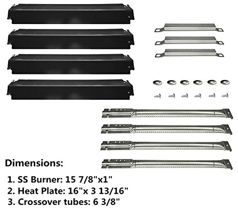 Parts Kit Replacement Charbroil Gas Grill Burners, Heat Plates and Crossover Tubes