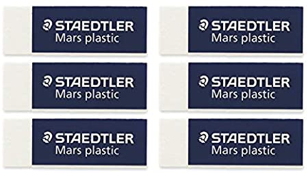 Bulk Buy: Staedtler Mars Plastic Eraser 52650BK (6-Pack)