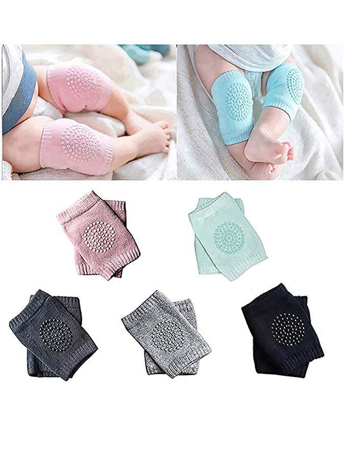 Baby Knee Pad Infant Crawling Safety Protector Crawling Knee/Elbow Pads（5 Pairs）