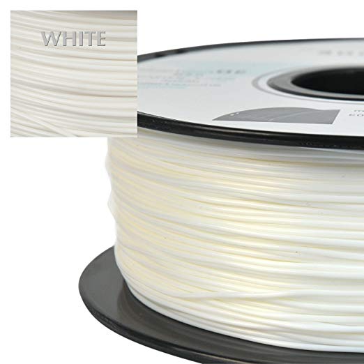 PRILINE TPU-1KG 1.75 3D Printer Filament, Dimensional Accuracy  /- 0.03 mm, 1kg Spool, 1.75 mm White