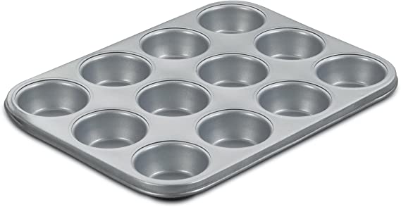 Cuisinart AMB-12MP Chef's Classic Nonstick Bakeware 12-Cup Muffin Pan, Silver