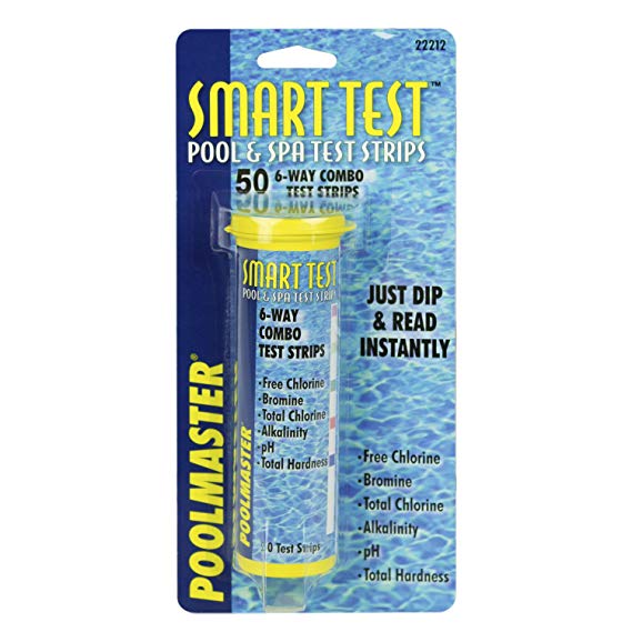 Poolmaster Smart Test 6-Way Combo Test Strips, 50 Strips