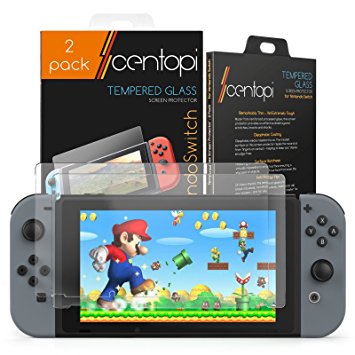 Centopi Nintendo Switch Tempered Glass Screen Protector [2 Pack]