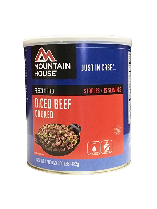 Mountain House Cooked Diced Beef #10 Can