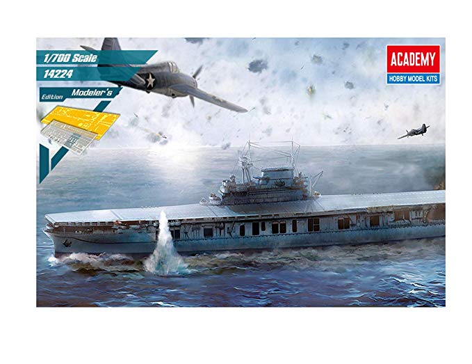 Academy USS Enterprise CV-6 Aircraft Carrier Battle of Midway Modeler's Edition Plastic Model Kits 1/700 Scale