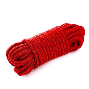 ZIOOER Fetish Couple Collection Bed Restraints Bondage, 10m Length Rope, Red