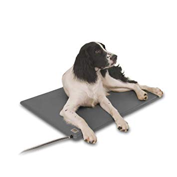 K&H Pet Products Deluxe Lectro-Kennel Heated Pad with FREE Cover - Adjustable Thermostat for Optimal Temperature Control