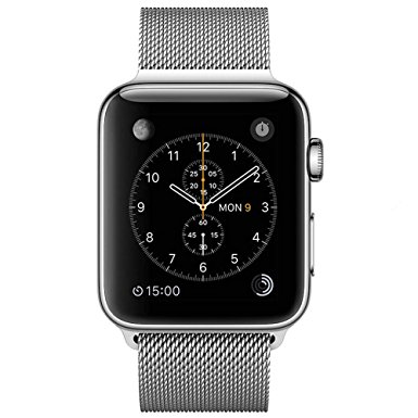 Baoking Apple Watch Band Strong Magnetic Milanese Loop Stainless Steel Replacement Band iWatch Strap For Series 3 Series2 Series1 Sport Nike  Edition (Silver, 42mm)