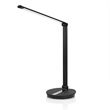 Derlson 5-level Dimmable LED Desk Lamp, Reading Lamp ,Table Lamp (Touch Control, Eye Protection,USB charging port ) - Black matte
