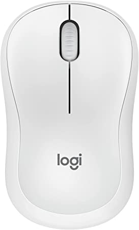 Logitech M240 Silent Bluetooth Mouse, Wireless, Compact, Portable, Smooth Tracking, 18-Month Battery, for Windows, macOS, ChromeOS, Compatible with PC, Mac, Laptop, Tablets - Off White