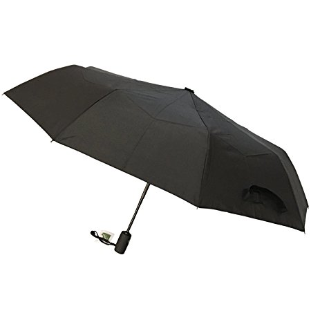 Umbrella with Auto Open / Close Button, Light Weight and Easy Carry on Travel, Durable With Teflon Fabric Protector by Kurelle