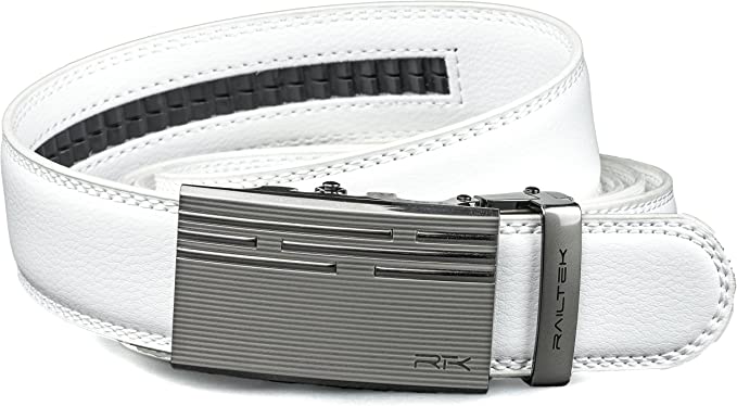 Ratchet Click Belts for Men | Mens Comfort Genuine Leather Belt with Automatic Buckle & Gift Box