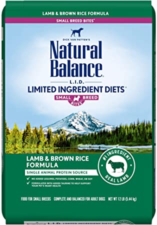 Natural Balance L.I.D. Limited Ingredient Diets Small Breed Bites Dry Dog Food with Grains
