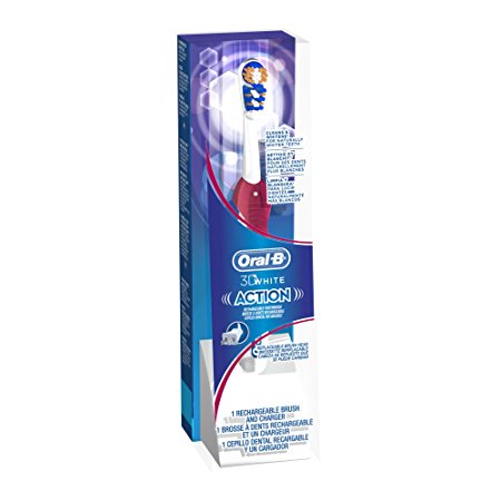 Oral-B 3d White Action Rechargeable Toothbrush, 1 Count