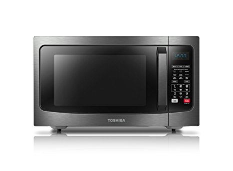 Toshiba EC042A5C-BS Convection Microwave Oven with Convection Function and Smart Sensor, 1.5 Cu.ft, &nbsp;1000W, Black Stainless Steel