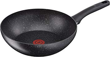 Tefal Everest Stone Wok with Thermospot, Aluminium, Effect, 28 cm