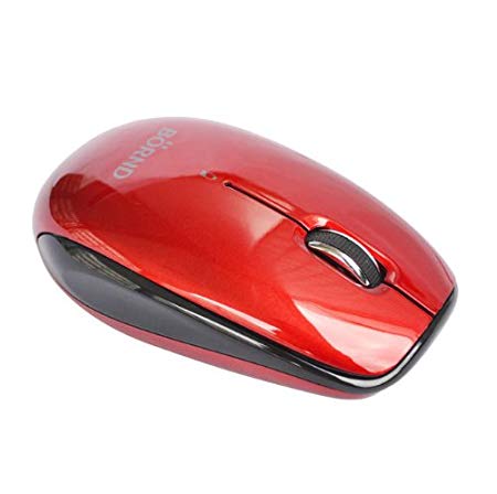 Bornd 1000/1750 DPI Bluetooth 3.0 Optical Wireless Mouse, Red (C170B RED)