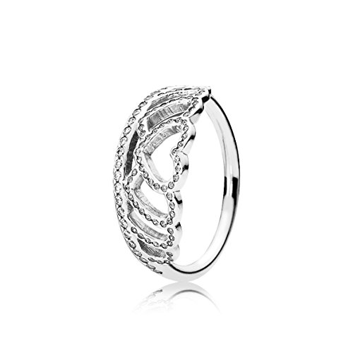 PANDORA Hearts Tiara Ring, Clear CZ 190958CZ-58 EU 8.5 US