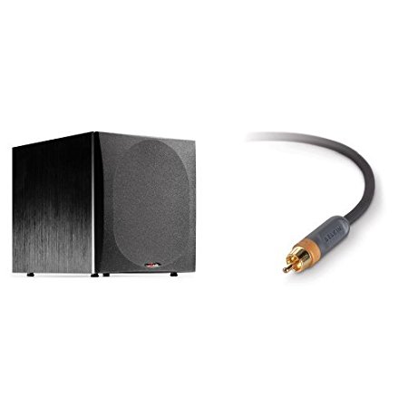 Polk Audio PSW505 Powered Subwoofer with Belkin 25 foot PureAv Subwoofer Audio Cable