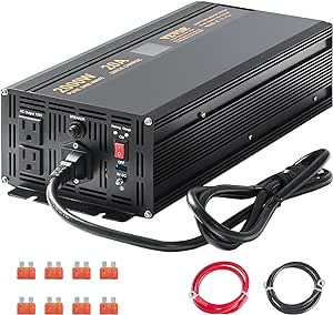 VEVOR 2000W Sump Pump Battery Backup System, LCD Display, Auto Switches to Battery Inverter Power for Continuous Sump Pump Operation, Sump Pump Battery Backup Inverter for Emergency and Power Outage