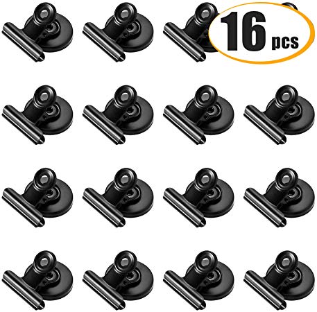 Grtard Magnetic Clips 16 Pack Magnetic Hooks Clips Strong Refrigerator Magnets Clips Fridge Magnets Prefect for Hanging Home Decoration,House Office School Use, Photo Displays