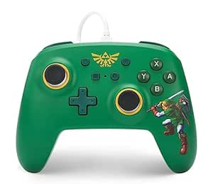 PowerA Nintendo Switch Wired Controller - Hyrule Defender, Detachable 10ft USB Cable, Plug & Play, Officially Licensed by Nintendo