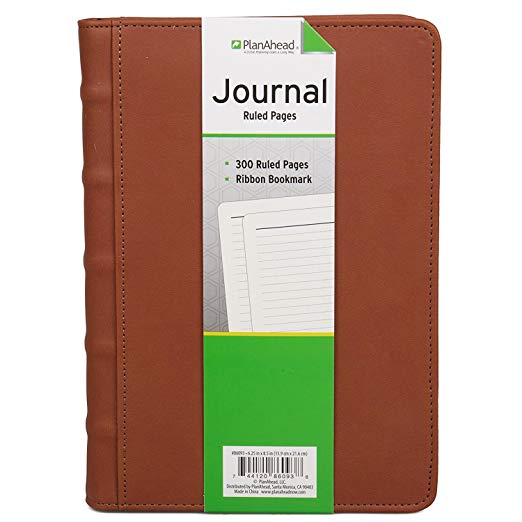 PlanAhead Classic Journal - Smooth Soft Cover; Case Bound Journal; Assorted Colors; Ribbon Bookmark Included