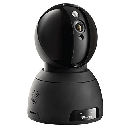 Vimtag CP1-X 2MP 1080 Super HD WiFi Video Monitoring Camera, Plug/Play, Pan/Tilt with Two-Way Audio & Night Vision
