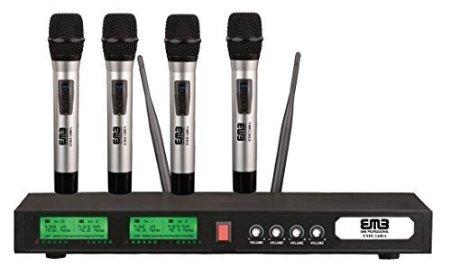 EMB UHF EMIC2400A Professional Quad  4x Wireless Microphone System