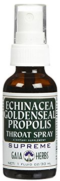 Gaia Herbs Echinacea Goldenseal Propolis Throat Spray -- 1 fl oz