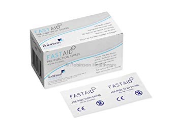 Universal UNG603  Alcotip Pre-Injection Swabs 300Mmx600M m 45Gs m 100 Wipes /Box (Pack of 100)