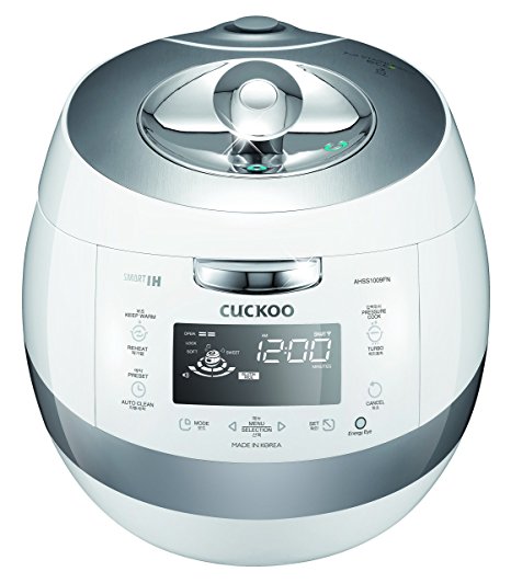 Cuckoo Electric Induction Heating Pressure Rice Cooker CRP-AHSS1009FN (White)
