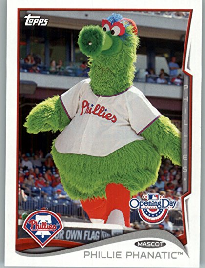 2014 Topps Opening Day Mascots #M13 Phillie Phanatic - Philadelphia Phillies (Baseball Cards)