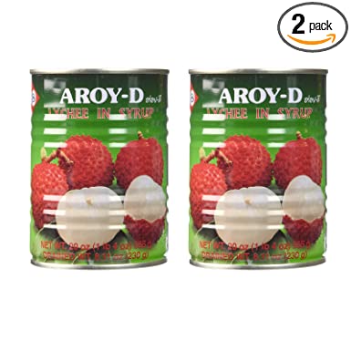 Aroy-D Canned Fruits (Lychee in Syrup, 2 Pack)