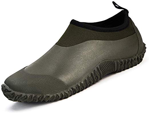babaka Men's Rain Shoes Garden Waterproof Women's Rain Boots Rubber Outdoor Footwear